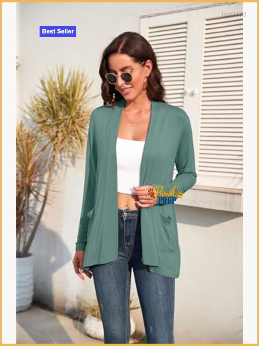 Women's Lightweight Knit Cardigan Open Front with Pockets Cozy Soft Flowy - Picture 4 of 7